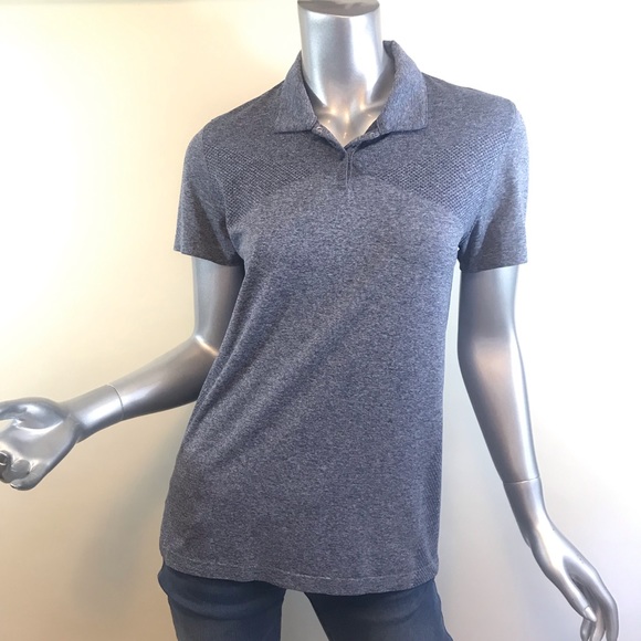 Slazenger Women's Medium Short Sleeve Top Active Polo Collared Shirt Grey Blue. - Picture 11 of 11